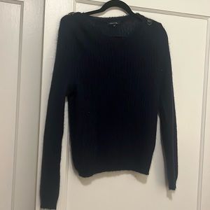Deep navy SOEUR sweater.